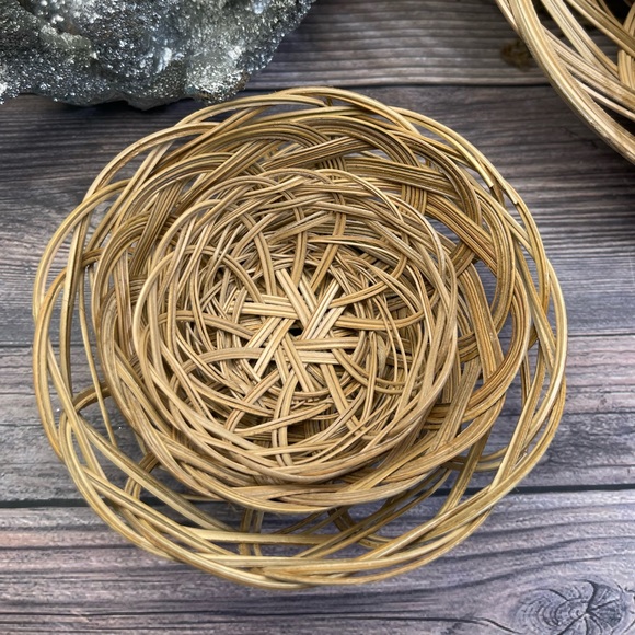 30 WICKER BASKETS BULK BUNDLE DIY CRAFTING BOHO DECOR Wind Chimes Mixed Lot - Picture 9 of 15